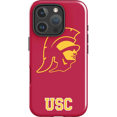 University of Southern California USC Gold Trojan Mascot iPhone 16 Pro Impact Case